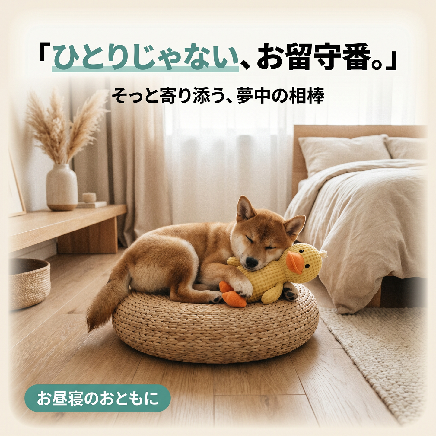 カーミングダック 音が鳴る犬用ぬいぐるみ