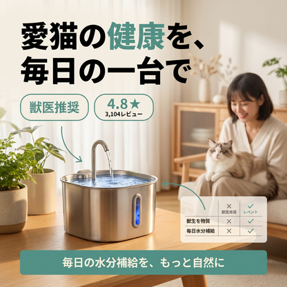 ペット用 自動給水器 2.2L